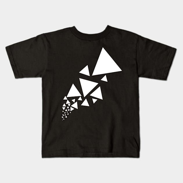 Triangle Art Kids T-Shirt by JamesBennettBeta